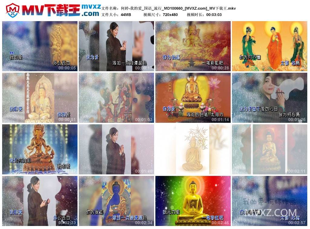 何婷-我的爱_国语_流行_MD100660